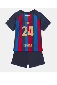 Fotbalové Dres Barcelona Eric Garcia #24 Dětské Domácí Oblečení 2022-23 Krátký Rukáv (+ trenýrky)